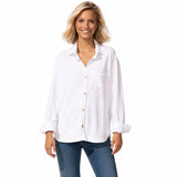 Soft Modal Terry Button Front Shirt Jacket - 26895