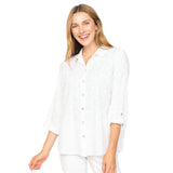 Subtle Hearts Shirt in White - 15617-WT - Sizes S & L