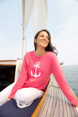 Anchor Cotton Pullover in Watermelon - 27103 - Size XL Only!