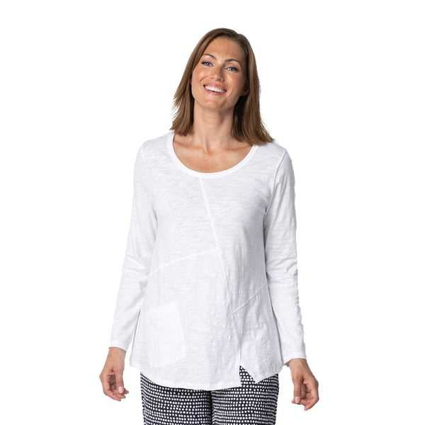 Habitat Peruvian Cotton Pebble Tunic in White - 27503-WT
