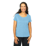 Cotton Pebble Cover-Stitch Tee - 27524