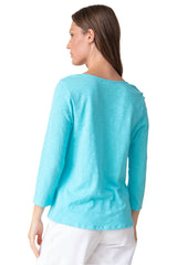 Textured Side Twist Tee - 27532