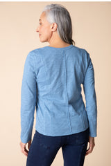Cotton Pebble Princess Seamed Tee - 27544