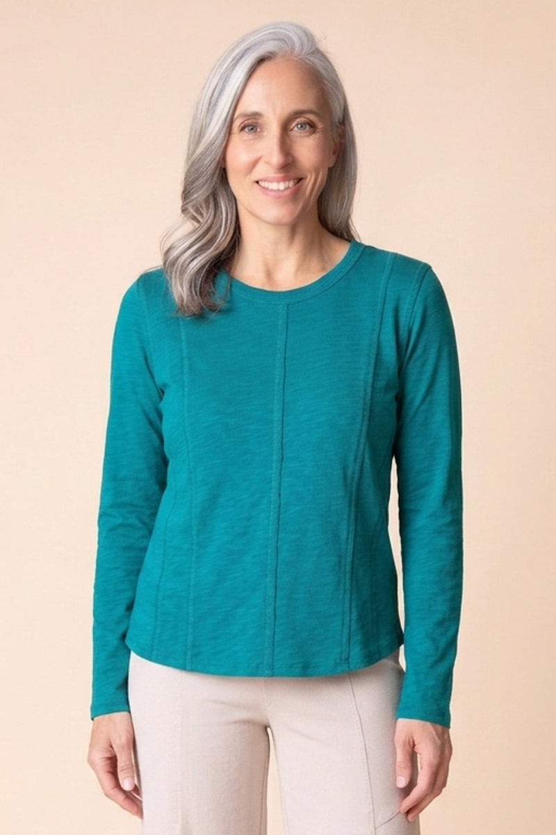 Cotton Pebble Princess Seamed Tee - 27544