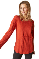 Cotton Pebble Shirttail Tunic- 275553