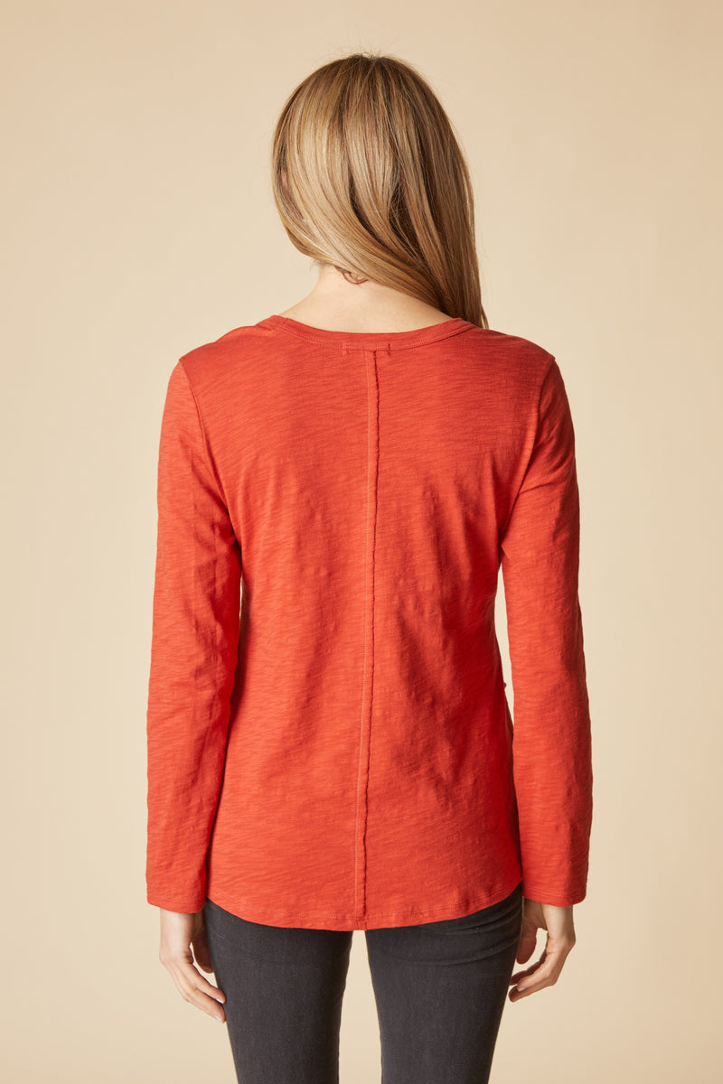 Cotton Pebble Shirttail Tunic- 275553