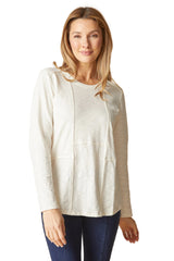 Cotton Pebble Shirttail Tunic- 275553