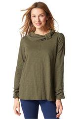 Cotton Pebble Cowl Tunic - 27556