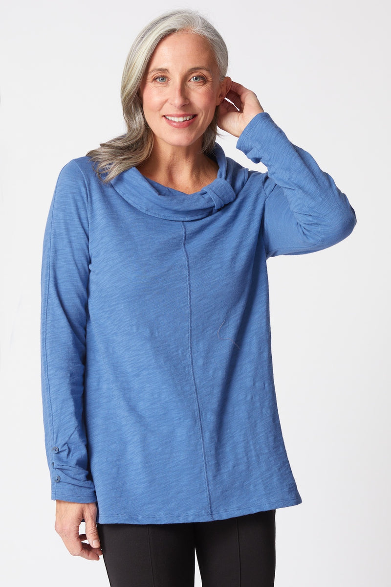 Cotton Pebble Cowl Tunic - 27556