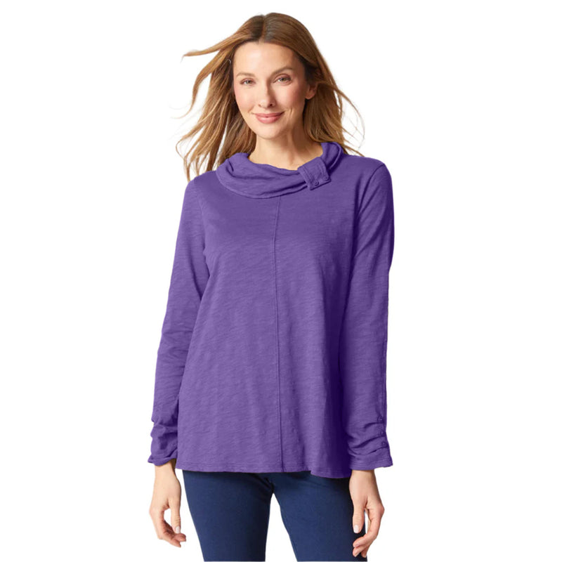 Cotton Pebble Cowl Tunic - 27556