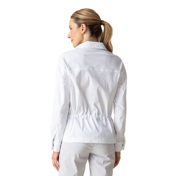 Cool Tech Utility Jacket in White - 17946-WHT