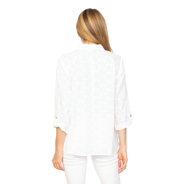 Habitat Love Is In The Air Hearts Shape Shirt in White - 15617-WT