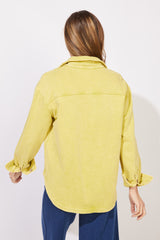 Color Wash Terry Anywhere Shacket - 28095