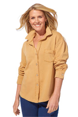 Color Wash Terry Anywhere Shacket - 28095