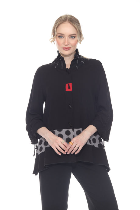 Playful Polka-Dot Shirt/Jacket - 2868