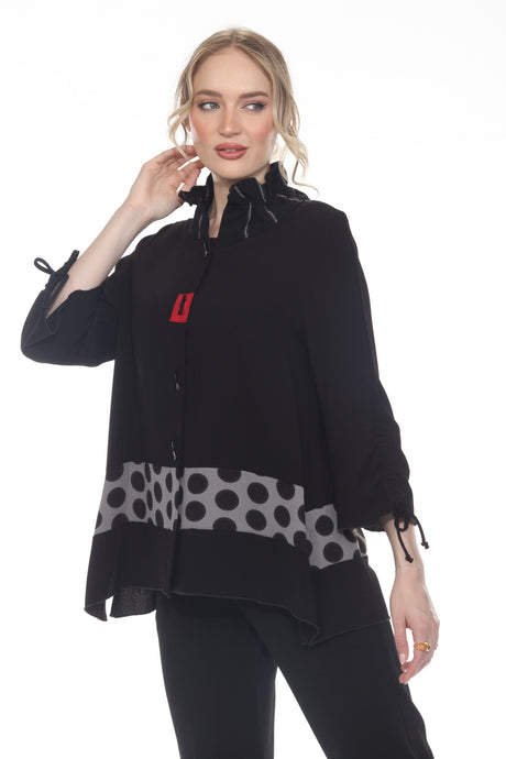 Playful Polka-Dot Shirt/Jacket - 2868