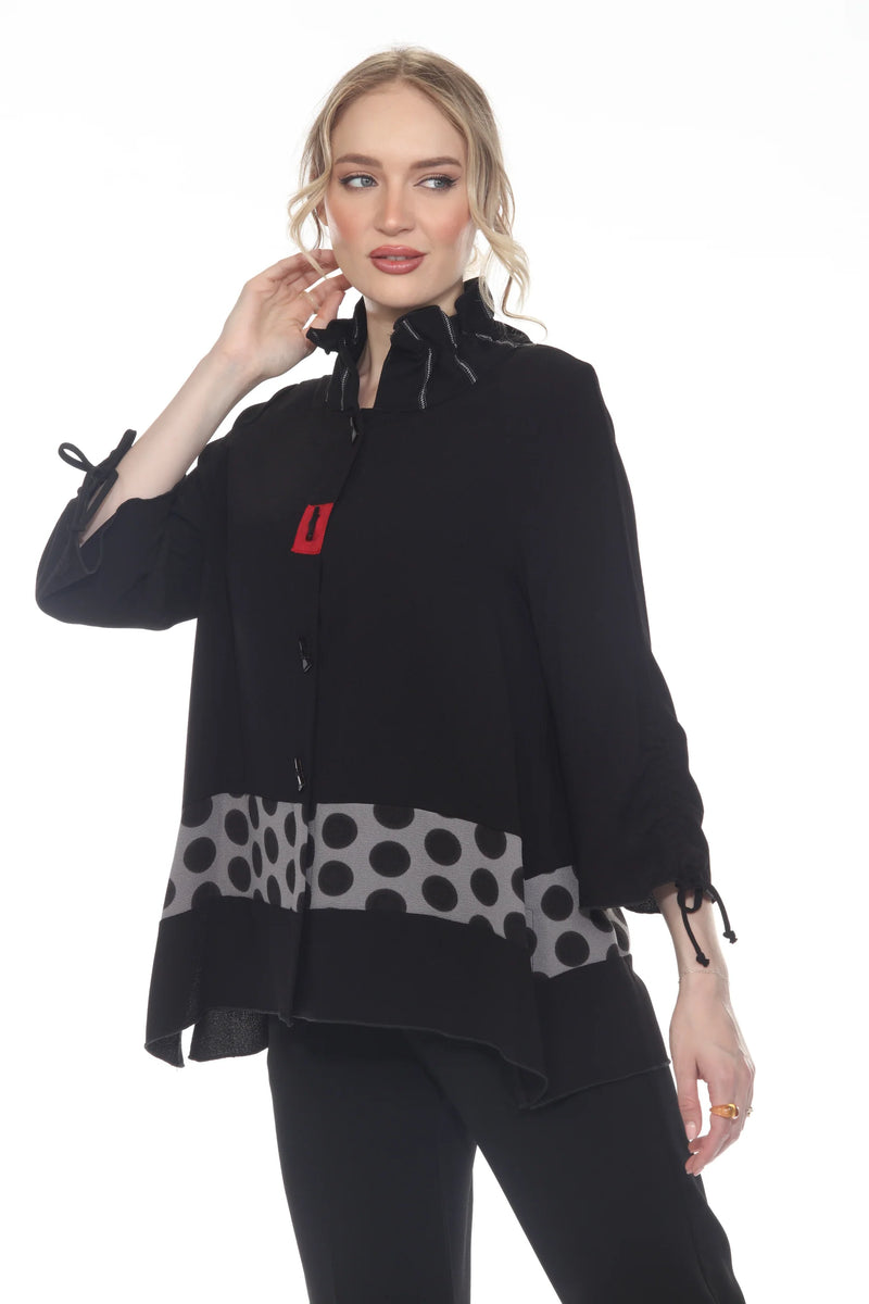 Playful Polka-Dot Shirt/Jacket - 2868