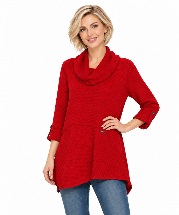 Cotton-Knit Waffle Tunic - FW124