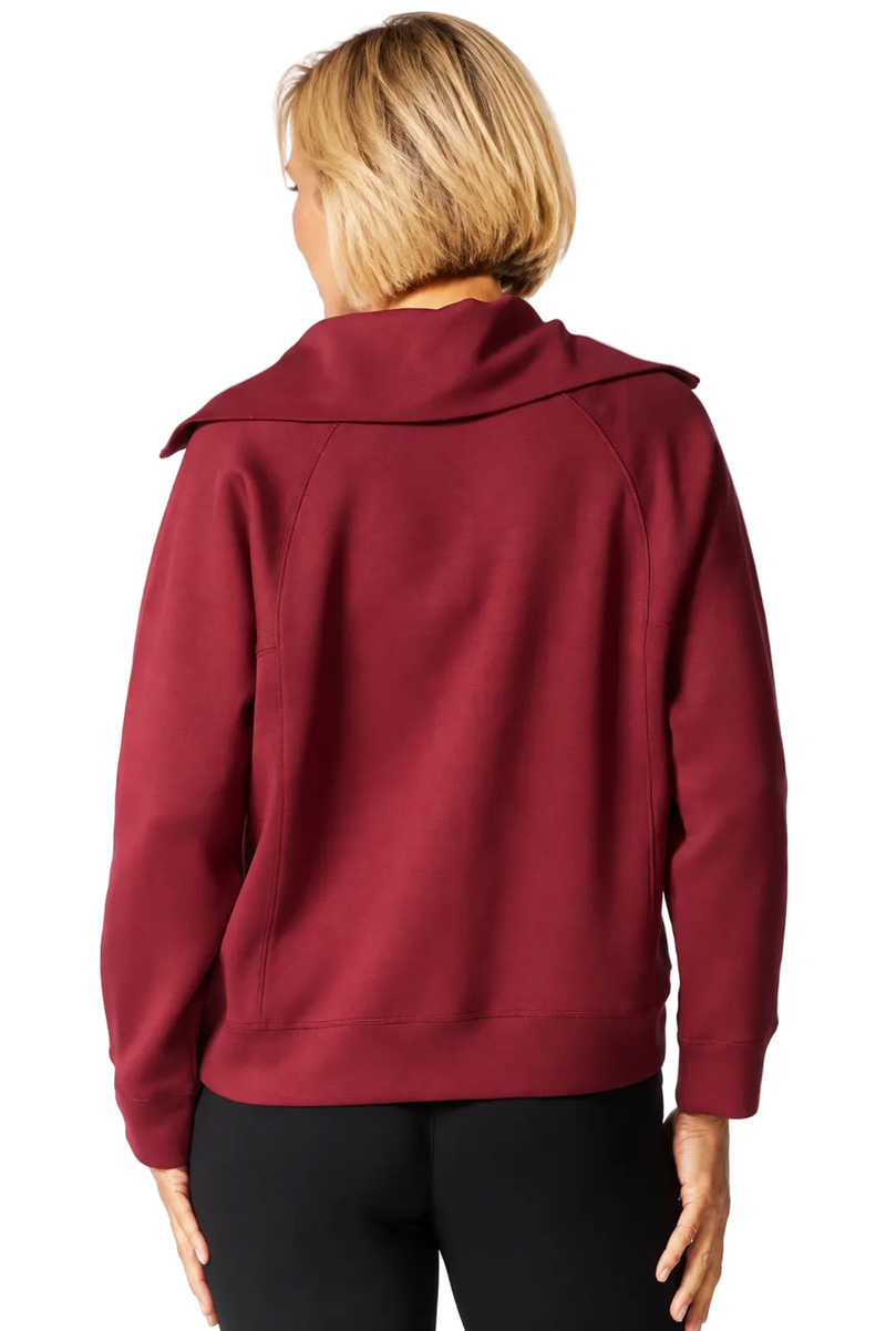 Stretch Knit Zip-Front Jacket - 52123