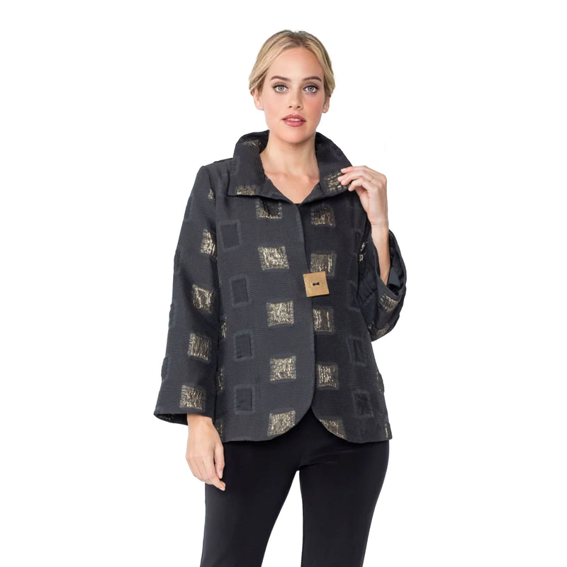 Square Metallic Jacquard Jacket - 5076J - Size S & M Only!