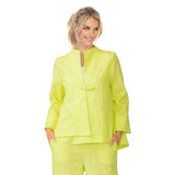 Textured Asymmetric Jacket in Neon - 6439J-NN