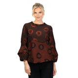 Circular Two-Tone Top in Rust - 7566T-RST