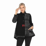 Soft Knit Mixed-Media Jacket - 3418