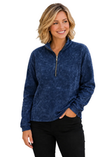 Mineral-Washed French Terry Pullover - JT403
