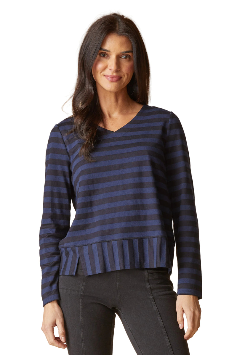 Shadow Stripe Seamed Tee - 30014