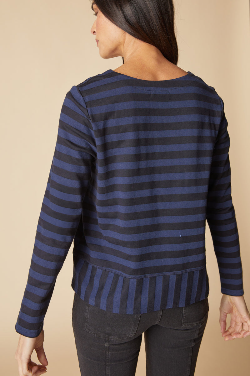 Shadow Stripe Seamed Tee - 30014