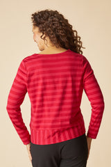 Shadow Stripe Seamed Tee - 30014