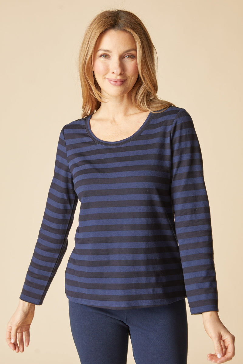 Shadow Stripe Long Sleeve Tee - 30016