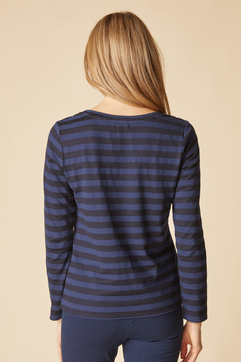 Shadow Stripe Long Sleeve Tee - 30016