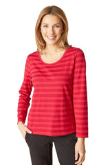 Shadow Stripe Long Sleeve Tee - 30016
