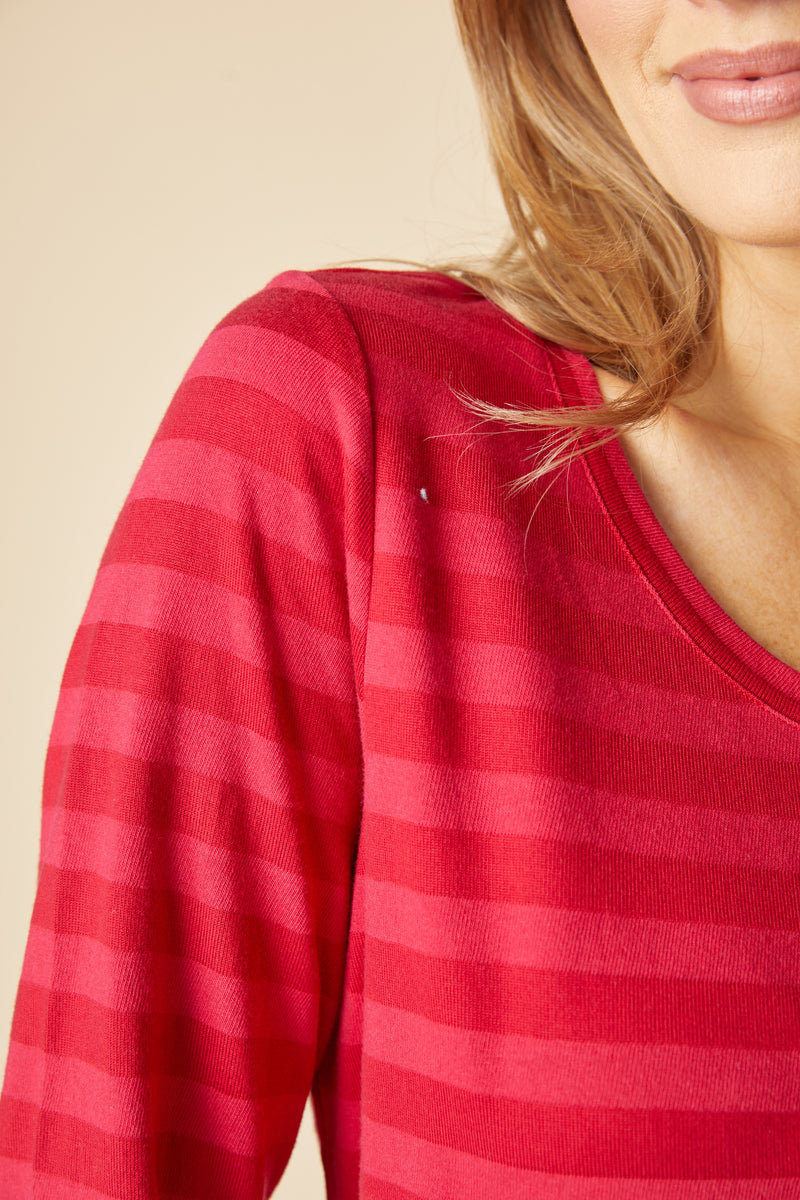 Shadow Stripe Long Sleeve Tee - 30016
