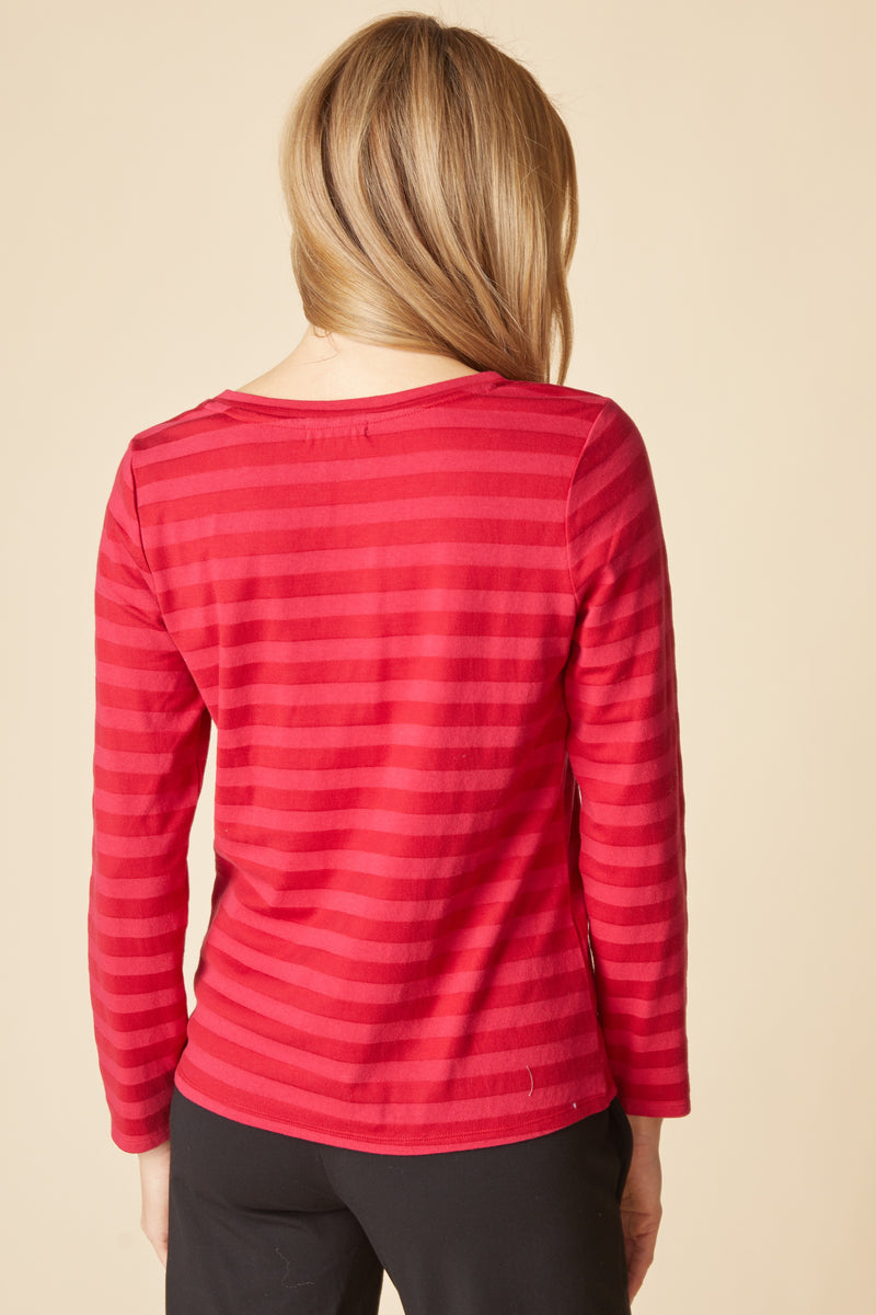 Shadow Stripe Long Sleeve Tee - 30016