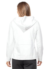 Ruched Pocket Hoodie in White - 30118-WHT - Size XXL Only!