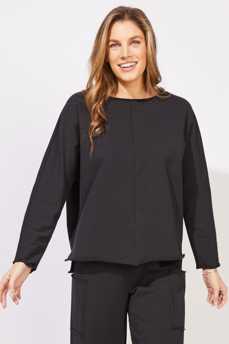 Ocean Front Terry Relaxed Roll Neck - 30135