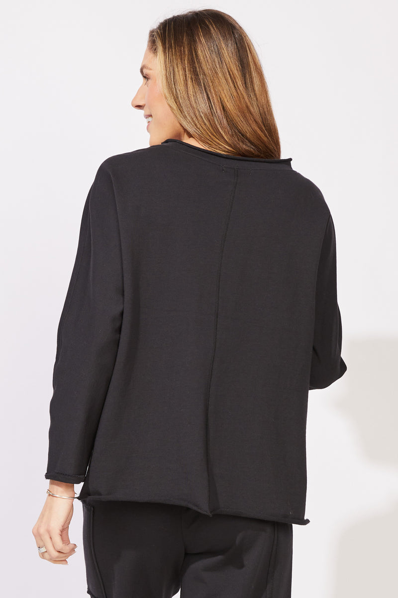Ocean Front Terry Relaxed Roll Neck - 30135