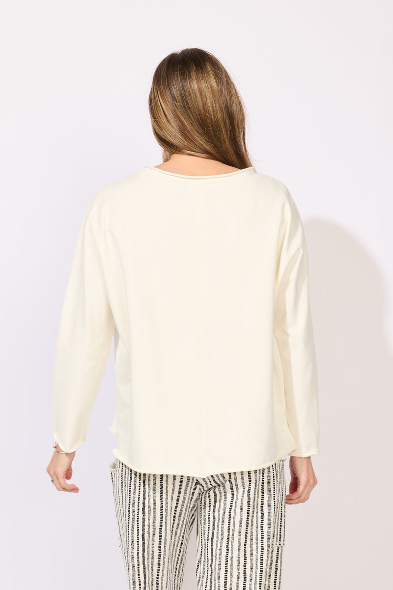 Ocean Front Terry Relaxed Roll Neck - 30135