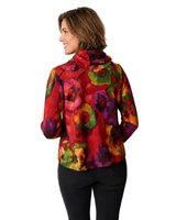 Floral Print Sweater Top in Multi - 50539