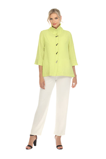 Textured Blouse/Jacket in Lime - 3075SOL