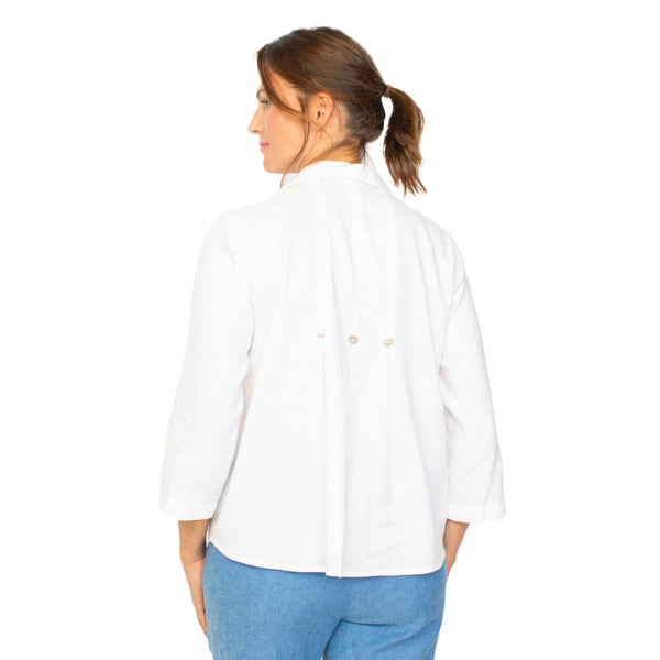 Habitat Pleated Linen Blend Swing Shirt - 41535