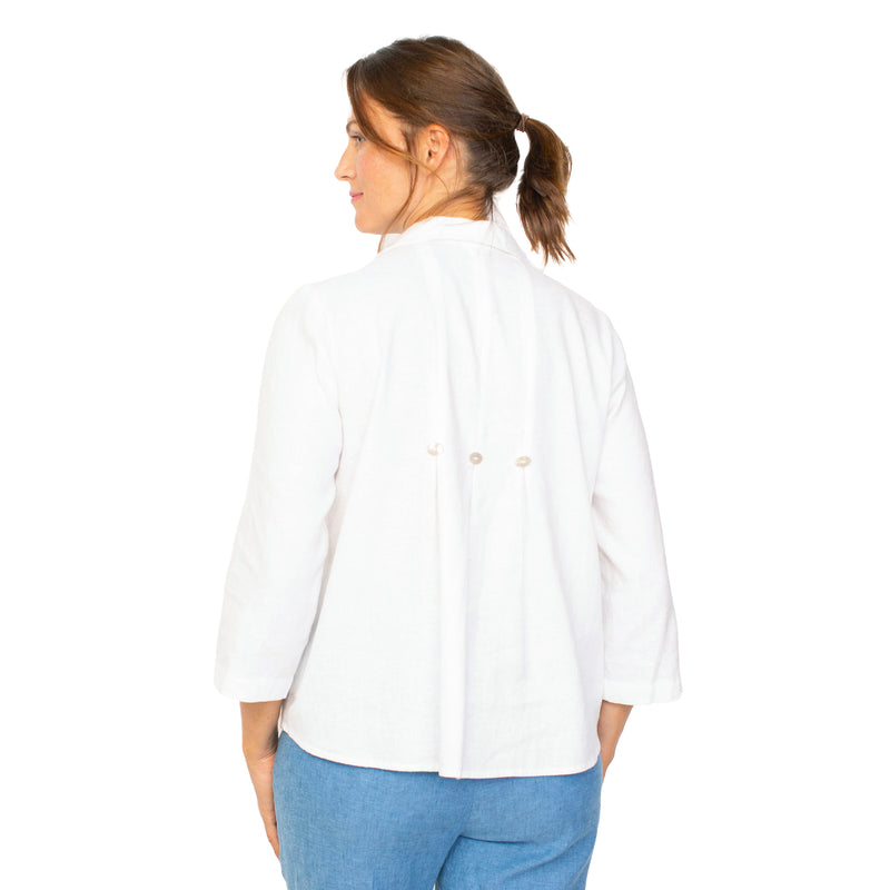 Habitat Linen Blend Pleat Back Pocket Shirt - 41535