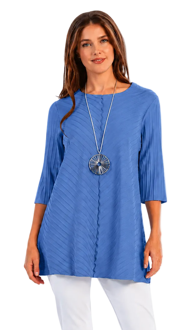 Diagonal Rib High-Low Tunic - CS342