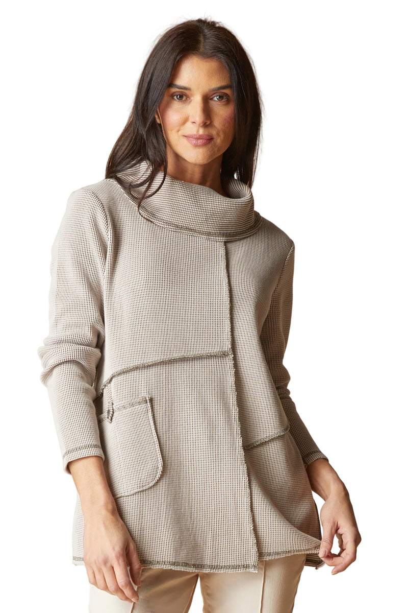 Opposites Attract Contrast Cowl Tunic - 31327