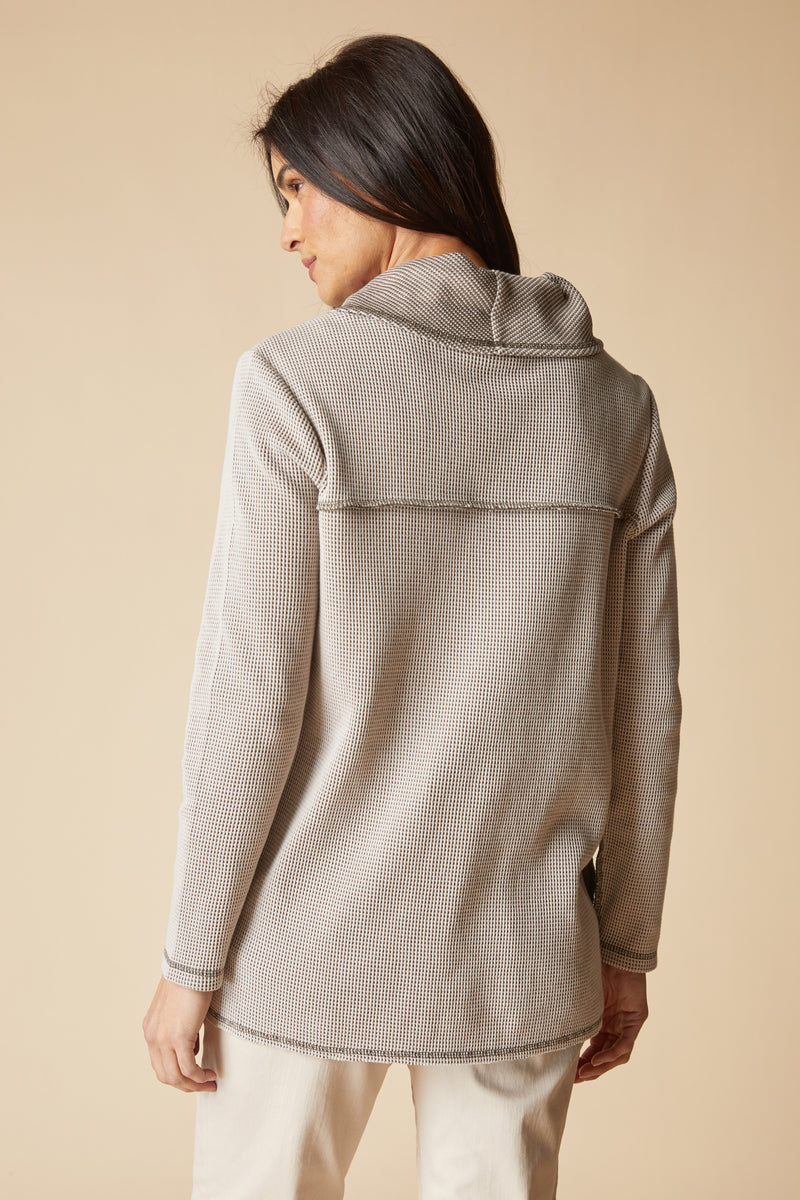 Opposites Attract Contrast Cowl Tunic - 31327