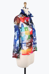 Vibrant Abstract-Art-Print Twin Set - 31424 - Size M Only!