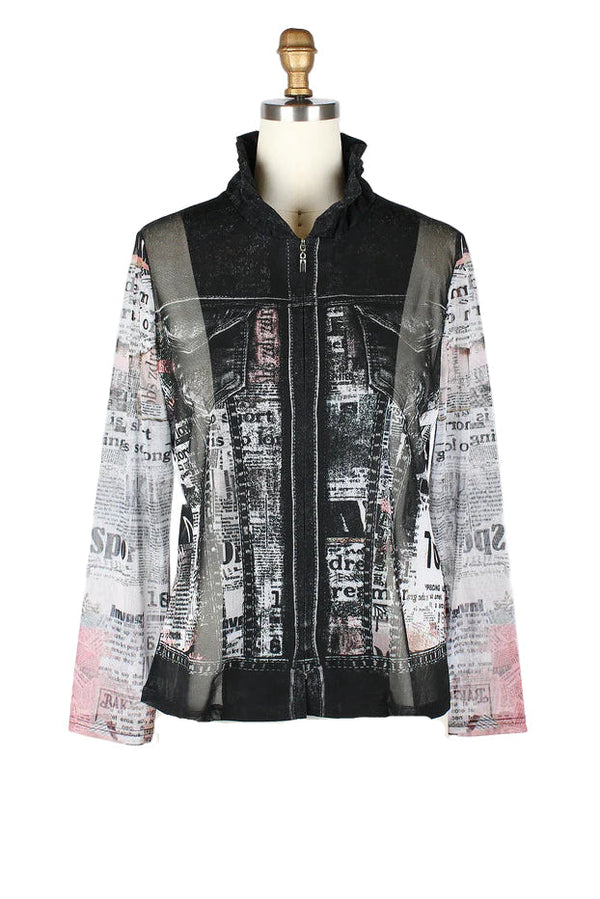 Newspaper Collage Bold & Graphic Twin Set - 31437