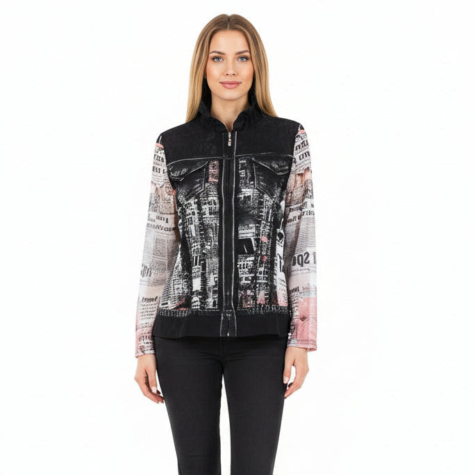 Newspaper Collage Bold & Graphic Twin Set - 31437